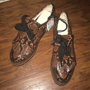 Zara platform Oxford shoes size 37